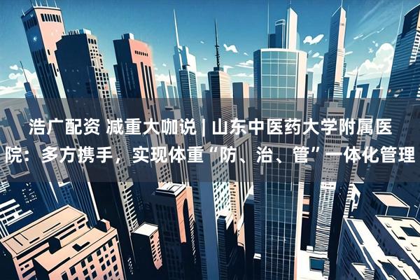 浩广配资 减重大咖说 | 山东中医药大学附属医院：多方携手，实现体重“防、治、管”一体化管理
