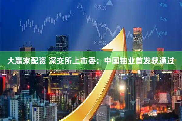 大赢家配资 深交所上市委：中国铀业首发获通过